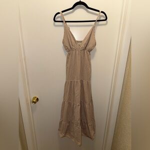 Resort Wear Seaspice Beige Maxi Dress